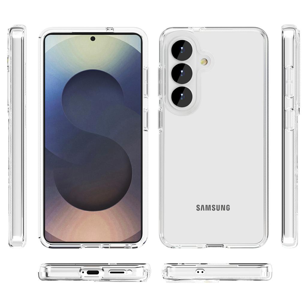 The new Samsung S26Plus magnetic mobile phone case is suitable for thickened Terminator transparent glitter MagSafe anti-drop case.