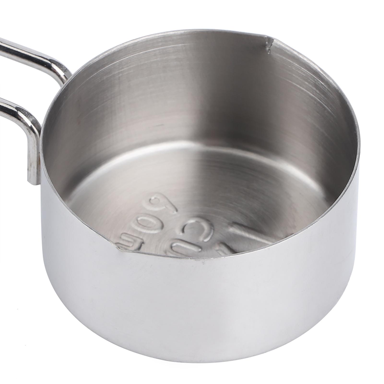 8Pcs/Set Stainless Steel Msuring Cup Spoon with Scales Kitchen Cooking Baking Supplies
