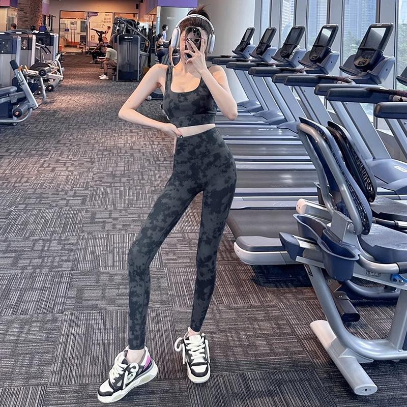 Women's High Waist Tie-Dye Yoga Leggings – Quick-Drying, Hip-Lifting Fitness Pants for Pilates and Training