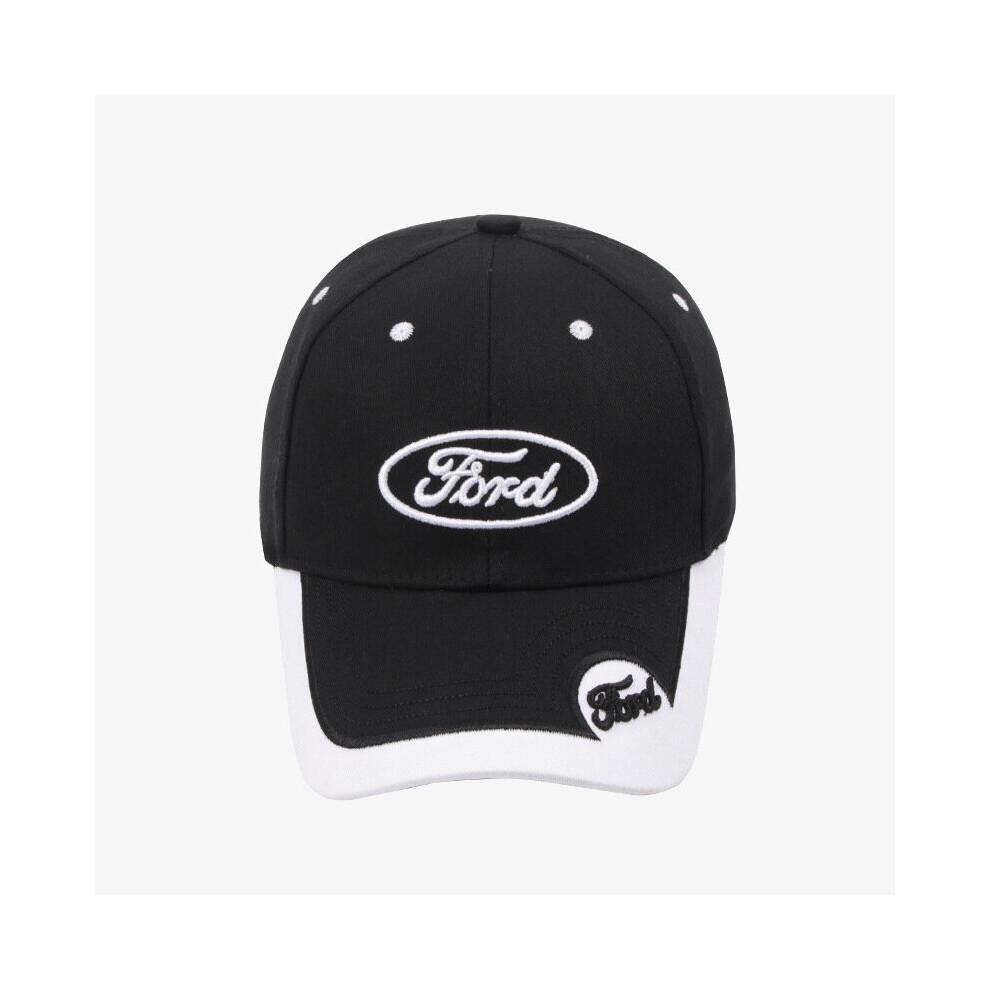 (black) Vintage Embroidered Car Logo Baseball Cap Car Fan Racing Cap