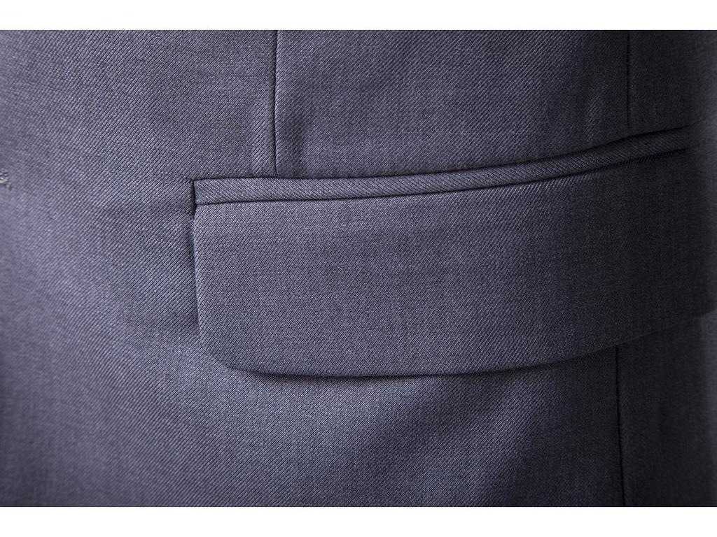 Spring 2020 Business Casual Three-Piece Suit: One-Button Design for Groom & Best Man (Sizes S-6XL).