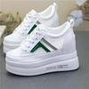 Fashion 10CM Air Mesh Synthetic Leather Platform Wedge Sneakers High Brand Casual Women Shoes Ladies Vulcanize Summer Breathable