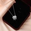 Exquisite Chinese Style Safety Lock Pendant S925 Sterling Silver Necklace for Women , Daily Wear Gift