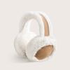 Faux Fur Earmuffs with Elastic Headband Foldable Design Fluffy Warm Ear Warmers Plush Exterior Winter Accessory