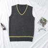 DY20Cosplay Costume Magic School Hufflepuff Ravenclaw Slytherin Wizard V Neck Sweater Uniform Stripe Cotton Sleeveless Knitted V