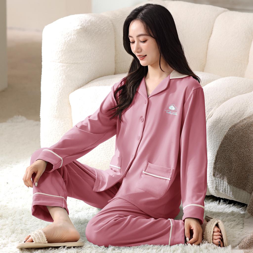 German Velvet Pajamas Women'S Autumn And Winter Warm Long Sleeves Can Be Worn Outside Loungewear Thin Velvet Loose Large Size High-End Suit