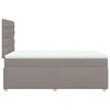 Vidaxl Letto Continentale Con Materasso, Taupe, Tessuto, 120X200 Cm