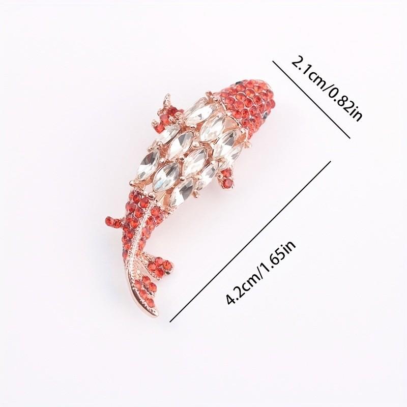 Koi Fish Brooch Pin With Electroplated Alloy For Fashionable Women And Men
