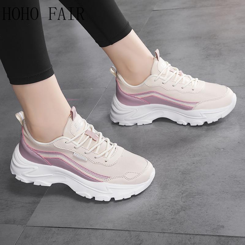Autumn and Winter Women's Dad Shoes Sports Shoes Fashion Casual Shoes Large Size Thick Sole Height Increase Women's Shoes