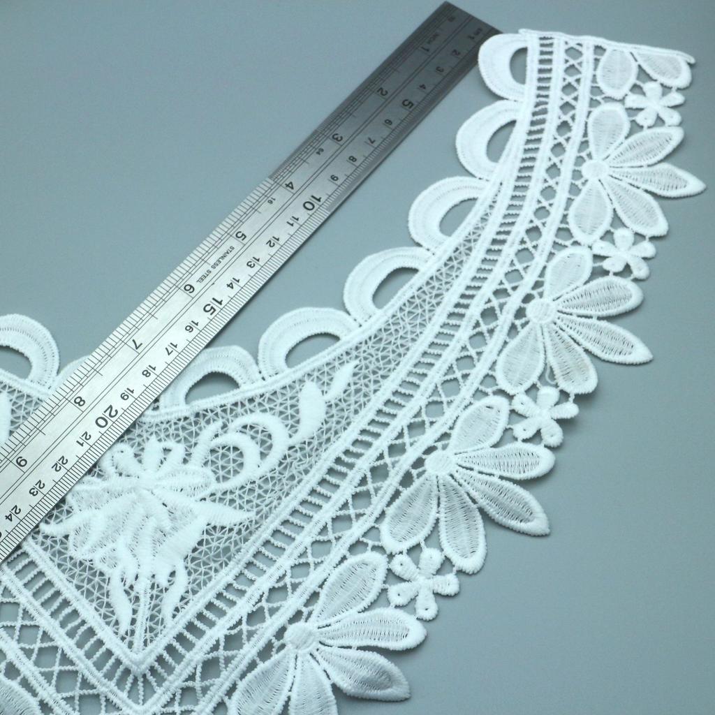 Milk Silk Embroidery Fake Collar, Water-Soluble Lace Collar, Three-Dimensional Hollow Embroidery Corsage Diy Lace Accessories