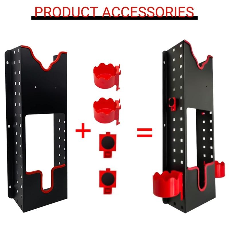 Polishing Buffer Holder Wall Mount Car Buffer Rotary Polisher Detailing Organizer Storage Rack for Auto Shop Accessories