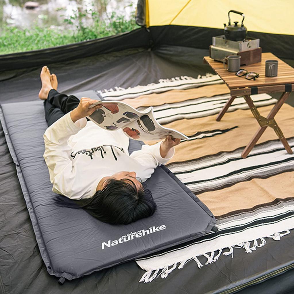 Naturehike Air Automatic 5cm for Outdoor Storage Bag Included Mattress, Inflation, R-Value 3.3, Thick, Water-Resistant, Ultra-Lightweight, Camping,