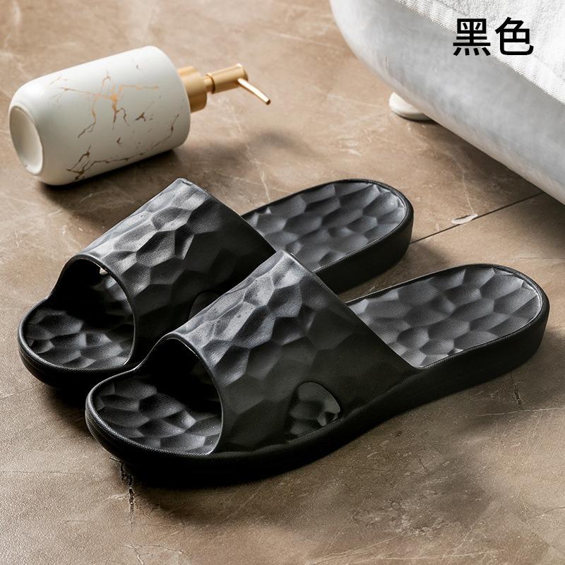 Water Cube summer slippers men's soft thick bottom indoor non-slip couple home home bathroom bath cool slippers women