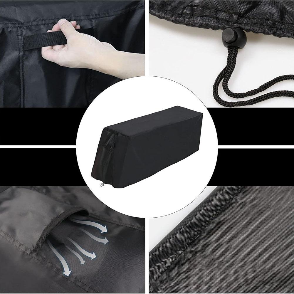 Weight Bench Cover Waterproof Protective Cover for Exercise Benches with Handle and Drawstring Fit 140L 46W 40H CM