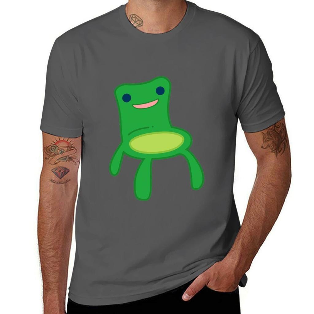 Cute Froggy Chair Tshirt Abstract Pattern Print Top Tshirt