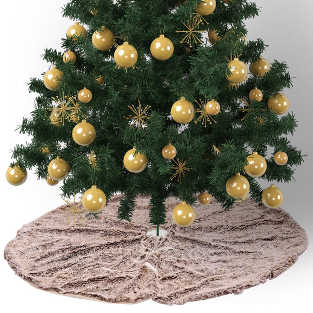 75cm Christmas Plush Long Haired Christmas Tree Skirt Christmas Tree Skirt Decor