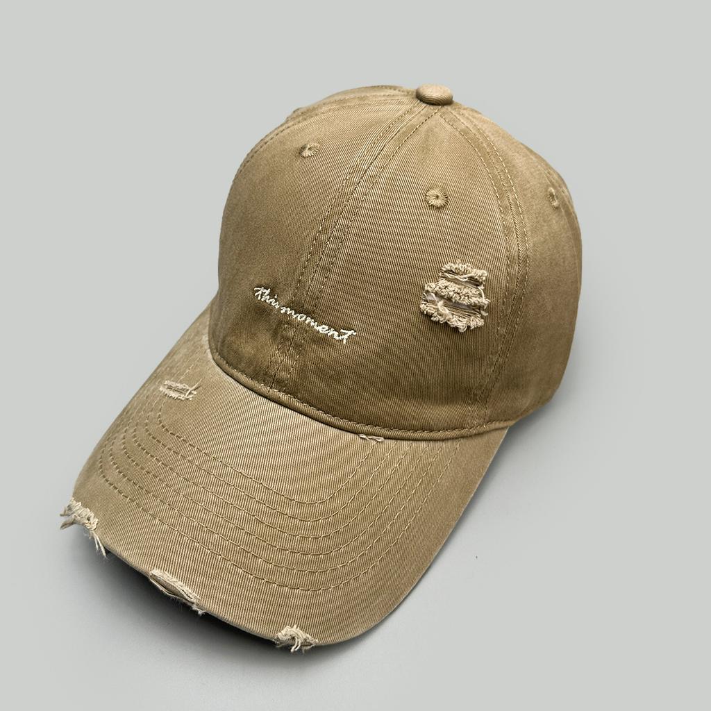Spring And Autumn Cave Wind Embroidery Letter Baseball Cap Men'S And Women'S Shade Simple Personality Casual Cap