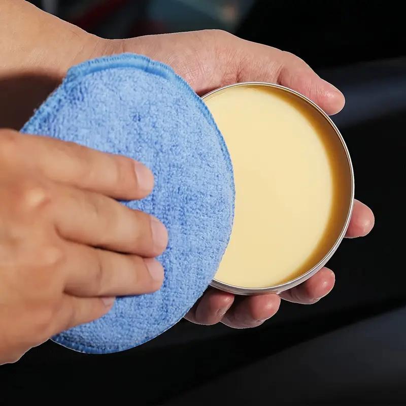 Microfiber Wax Applicator Pad 10pcs 5" Diameter Ultra Soft Microfiber with Finger Pocket Polish Car Wax Apply Remover Buff Pads