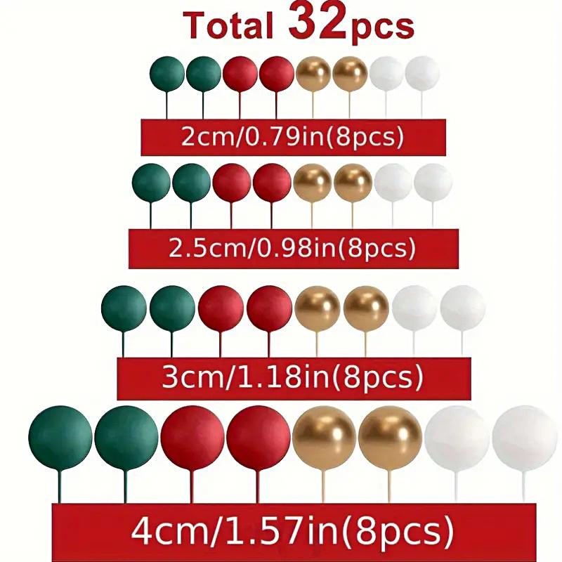32pcs Festival Cup Cake Decoration Set Christmas Decoration Birthday Cake Decoration Supplies