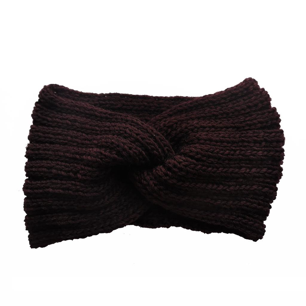 1 PC Vintage Knitted Twisted Hairband, Warm and Stylish for Autumn and Winter, Perfect for Daily Street Wear