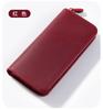 Premium Leather Travel Wallet - Zippered Organizer with Pen Slots, Card Holder Multi-Functional Travel Essentials Pouch