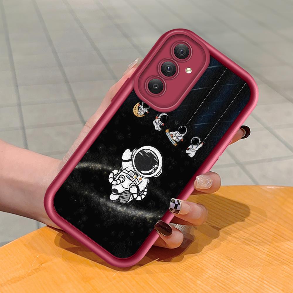 Soft Silicone Square Ladders Cartoon Pattern Full Cover Camera Protection Shockproof Case for Huawei Honor Xiaomi Redmi Samsung