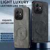 Für Huawei nova 14 Pro/nova 14Pro Hülle Einfach Stilvoll Magnetische Saugung Luxuriöses PU-Leder Hautfreundlich Anti-Drop Rückseite