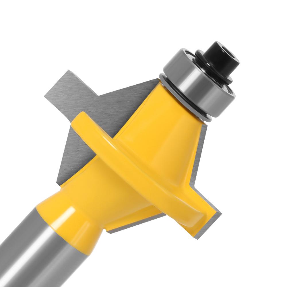 1/2 Handle High-grade Woodworking Milling Cutter 120 ° Mortise Cutter Jigsaw Cutter Woodworking Gong Milling Machine Engraving Cutter Splicing Cutter