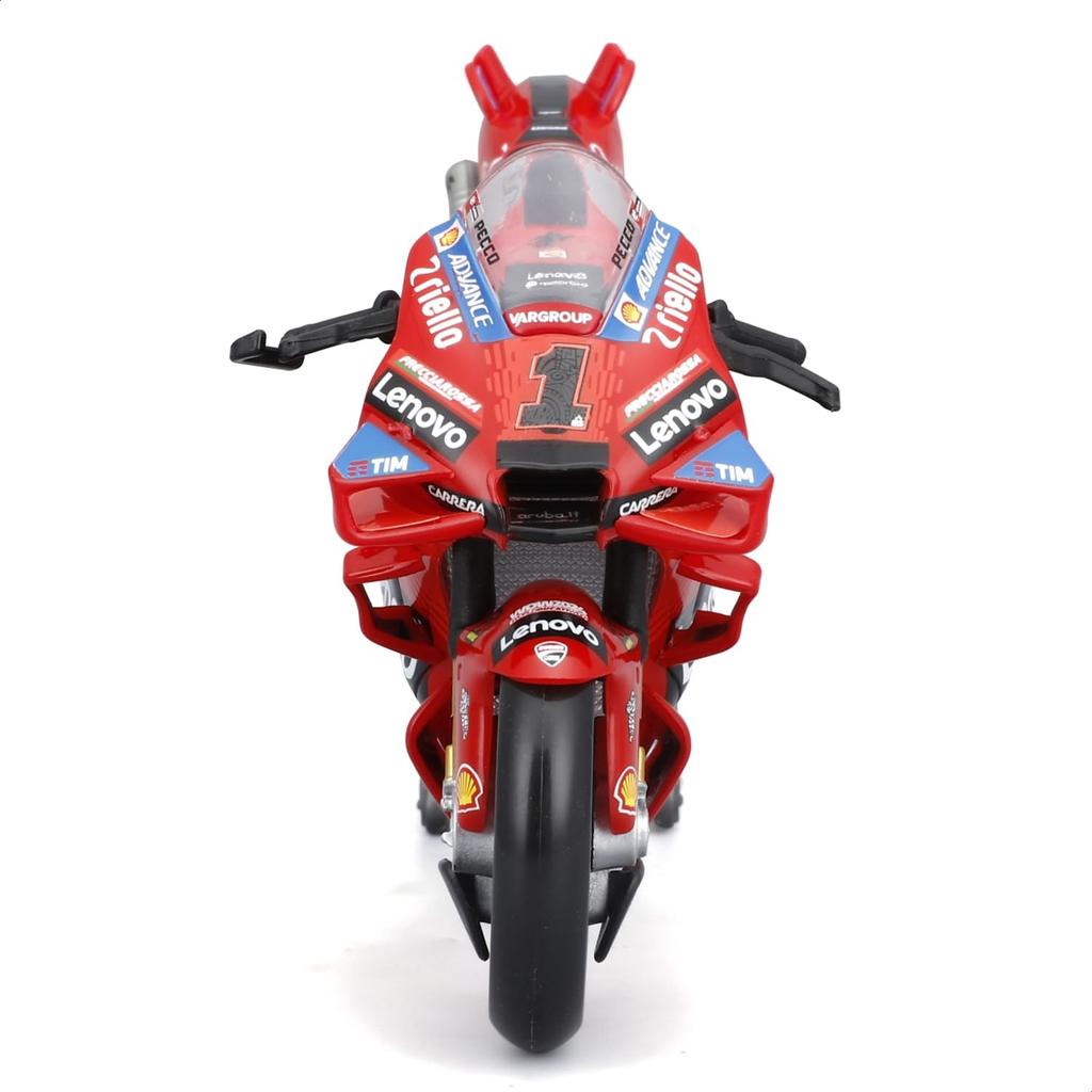 Maisto 1/18 2024 Model MotoGP Ducati Lenovo Racing Ducati Desmosedici #1 Francesco Bagnaia / Diecast Miniature Car Motorcycle Finished Product 34398
