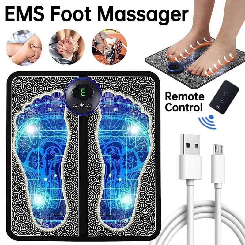 Electric Foot Massager Pad Muscle Massage Relaxation Trainer For Massage Fitness Outdoor Sport Home Family Relax with Remote Control