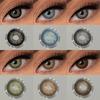Blue Colored Contact Lenses Natural Brown Eye Makeup Contacts Grey Color Lens Korean Softlens Yearly Cosmetics for Women