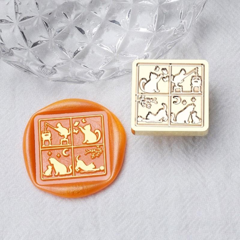 Butterfly Wax Seal Stamp Brass Head Winter Themed Sealing Waxed Stamp for Invitation Card Scrapbooking Decorations
