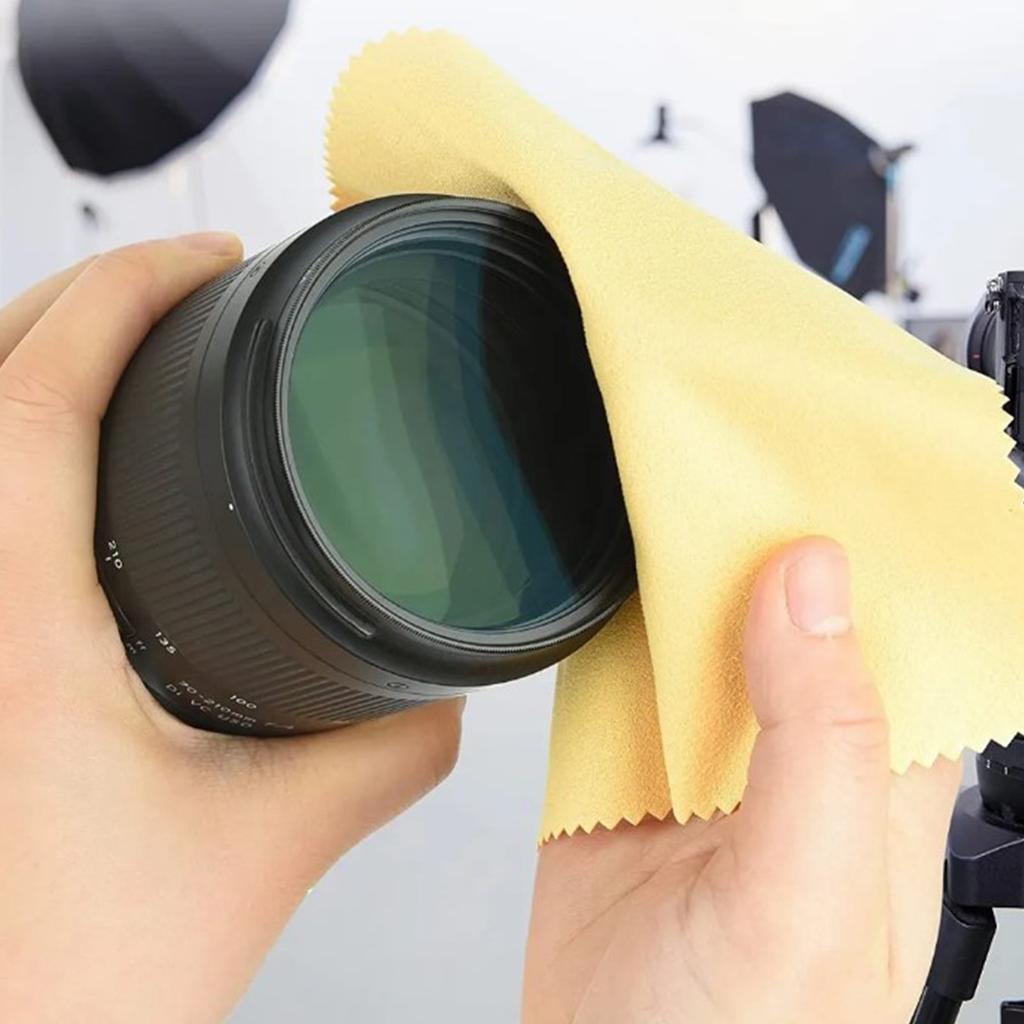 100 ks Barevné čisticí utěrky z mikrovlákna Zesílený úplet Utěrka na čištění brýlí 13x13cm