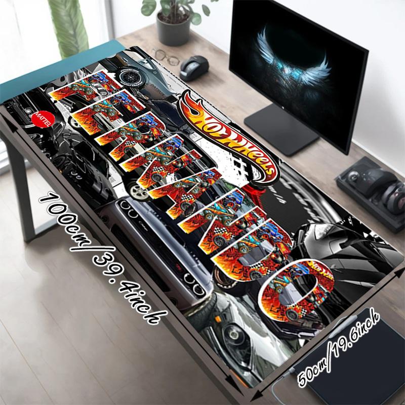 Hot Wheels Gamer Large Deskmat Mousepad Playmat Xl Keyboard Mouse Pad Gaming Desk Accessories Anime Pc Extended Pads