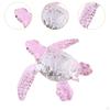 Glass Marine Turtle Figure Animal Sculpture Multifunctional 12x8.8x3 Cm Shelf Decoration for