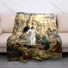 The Resurrection of Jesus and Believers Print Believer Pray Blanket Warm Soft Flannel Material Suitable for All Seasons Gift