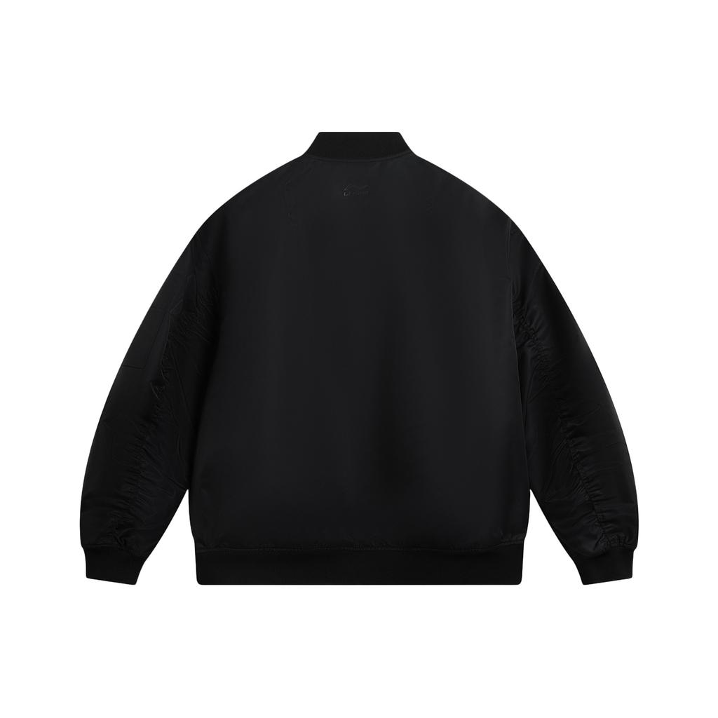 Li Ning Sports Lifestyle Series Loose Fit Baseball Collar Logo Jacket Men Jacket AJDV325-1