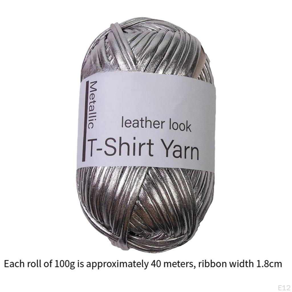 Metal T -shirt Thread, Soft Tissue Bright Fabric Thread for Blankets, Keys, Beginners