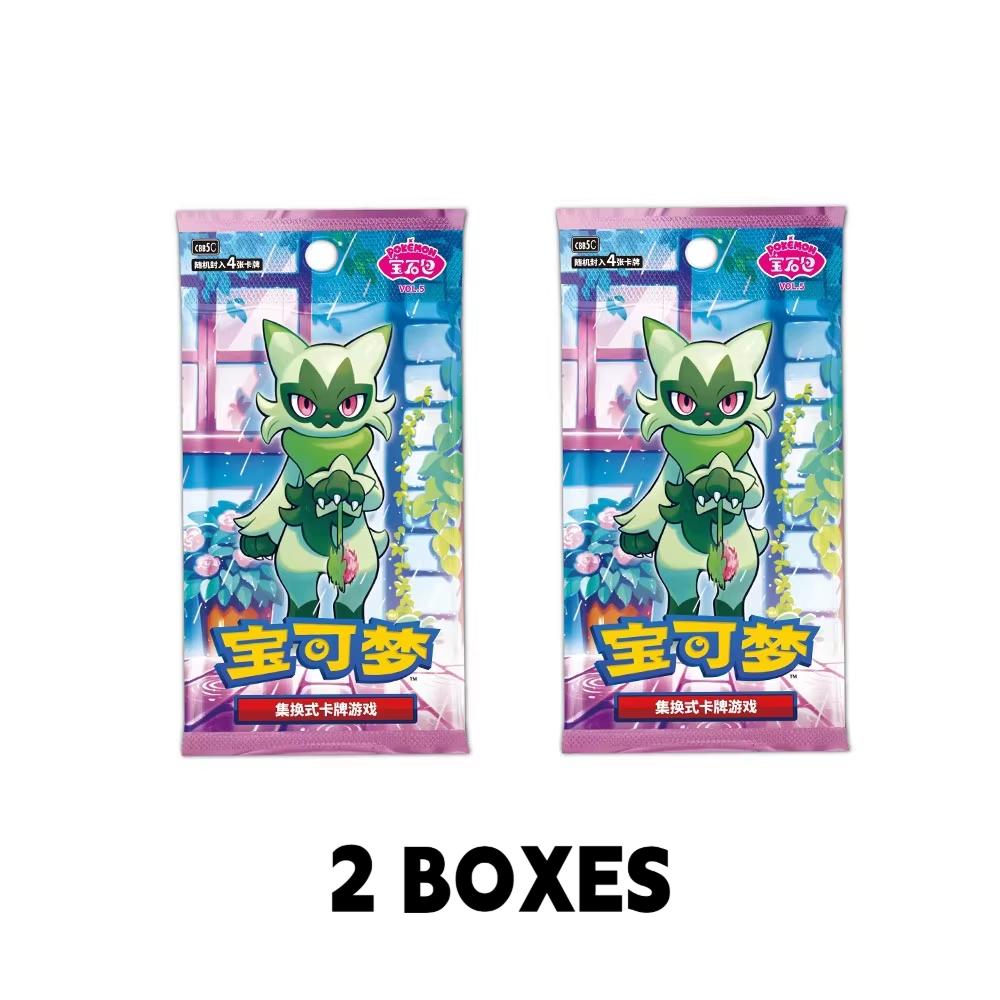 Genuine 100% Gem Pack Vol 3 Ptcg Simplified Chinese Gem Pack 3 Gem Pack 4 5 Collected Trading Tcg Card Toys Gifts
