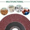 5/1PCS Red Sand Flap Discs 40 60 80 120 Grit Grinding Disc For Angle Grinder Polishing Pads Sanding Wheel Grinding Welding Tools