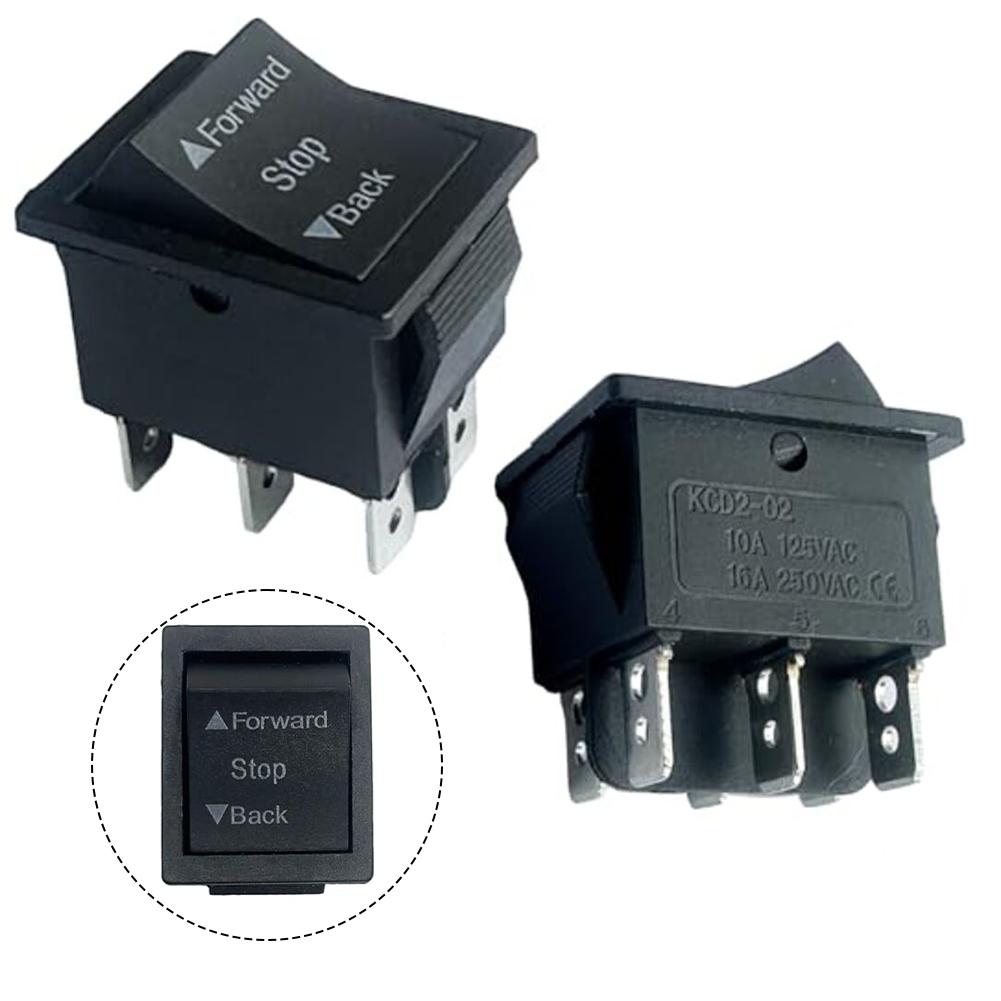 2pcs 6/12/24V Forward/Reverse Switch On-Off-On Switch For Ride-On Cars Rocker Switch Shifters Black Switch