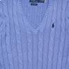 Polo Ralph Lauren FW25 V-Neck Long Sleeve Solid Color Cable Knit Sweater Women sweater WMPOSWENC021357-400