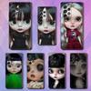 Coque souple noire étanche pour Samsung Galaxy S23 S24 S25 Ultra S22 Plus S21, ornée d'une adorable poupée noire.