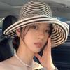 2026 Summer Versatile Foldable Color-Blocked Striped Wide-Brimmed Sun Hat For Beach Vacations And Sun Protection