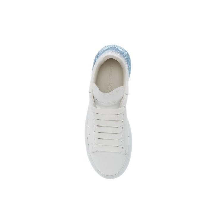 (WMNS) Alexander McQueen Oversized Sneakers 'White Blue' Women's 685672WIB9M9552