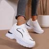 Women's Inner Height-increasing Sneakers, Women's New Casual Small White Shoes, Thick-soled Color-blocked Versatile Fashion Dad Shoes