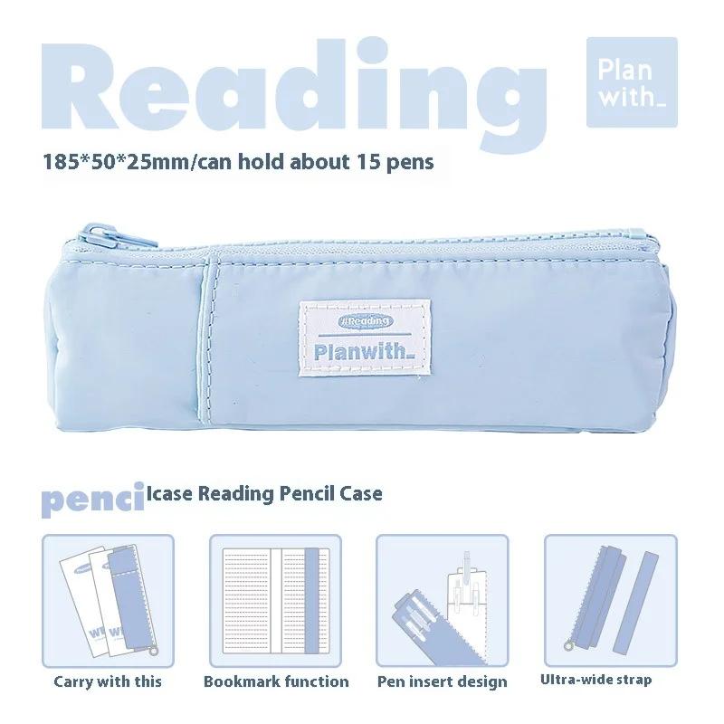 Large-capacity Reading Pen Case Portable Creative Storage Bag New Mini Stationery Pen Case Simplicity Durable Small Pencil Pouch