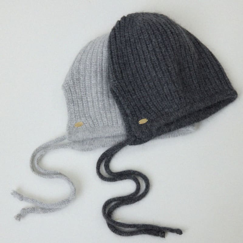 LE STUDIO ROUND ANGORA BONNET 2 COLOR
