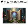 Fantasy Book Theme Backdrop, Magical Forest Path Photography Background
