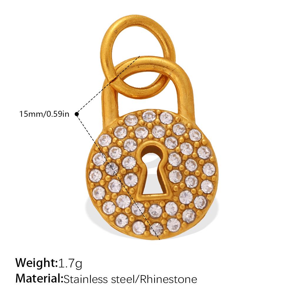 Luxurious Rhinestone Lock Pendant for Women – Unique and Versatile Jewelry Accessory